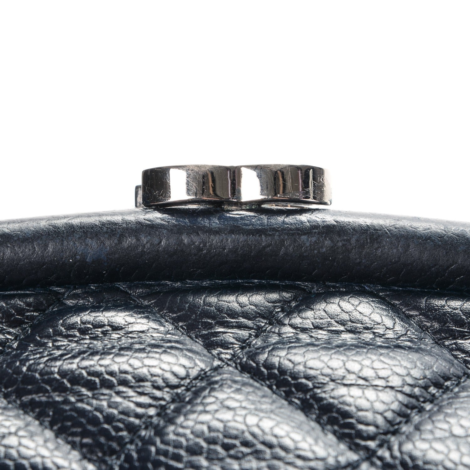 Chanel Caviar Quilted Timeless Clutch Navy 12 of 12
