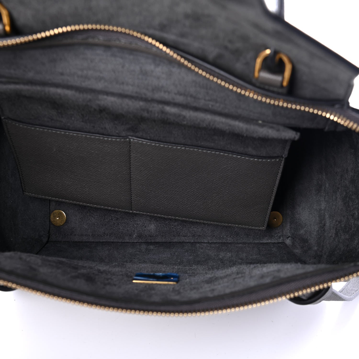 Celine Grained Calfskin Mini Belt Bag Grey 4 of 4
