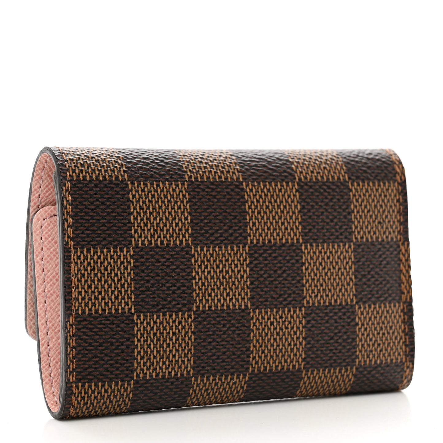 Damier Ebene Multicles 6 Key Holder Rose Ballerine