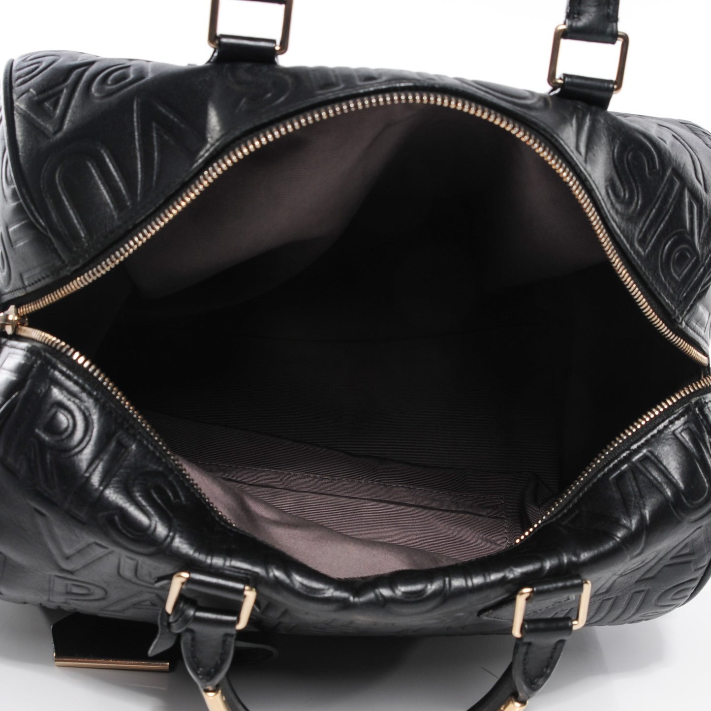Calfskin Embossed Speedy Cube 30 Black