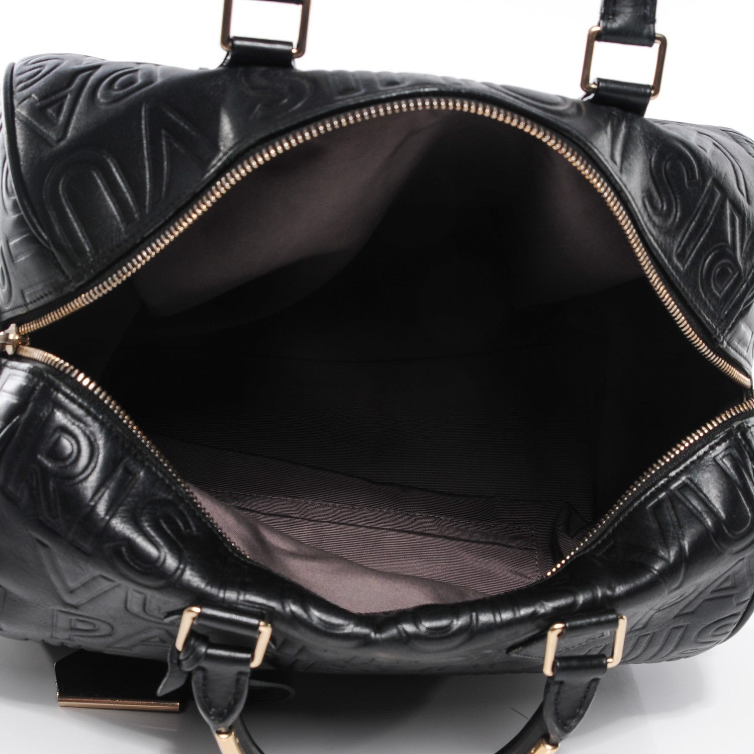 Louis Vuitton Calfskin Embossed Speedy Cube 30 Black 7 of 7