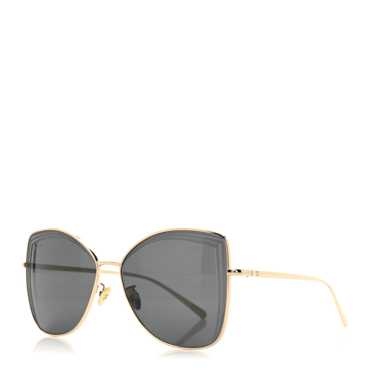 Chanel Metal Butterfly Sunglasses 4253 Black 1 of 8