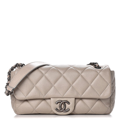 Chanel Caviar Quilted Coco Casual Flap Light Beige 1 of 12