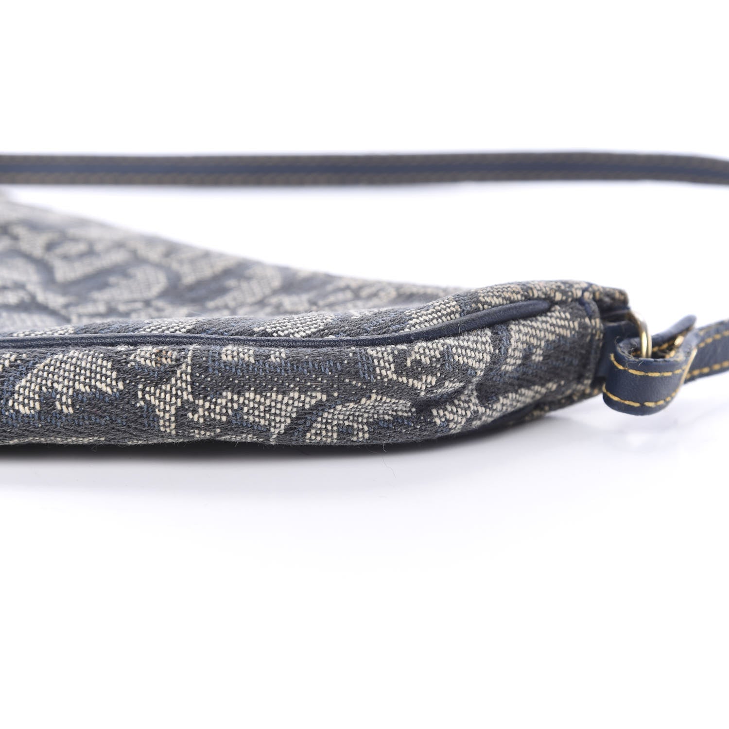 Christian Dior Monogram Mini Saddle Pochette Navy 9 of 13