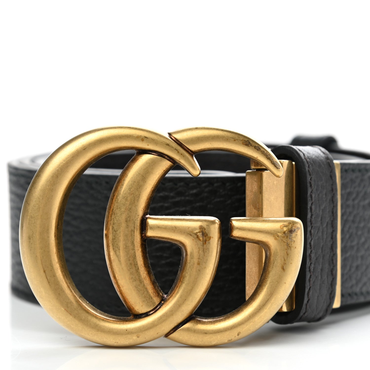 Gucci Calfskin Double G Reversible 37mm Belt 90 36 Black Cocoa 7 of 7