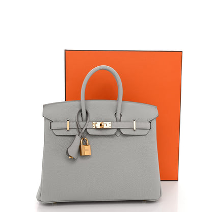 Hermes Togo Birkin 25 Gris Perle 13 of 13