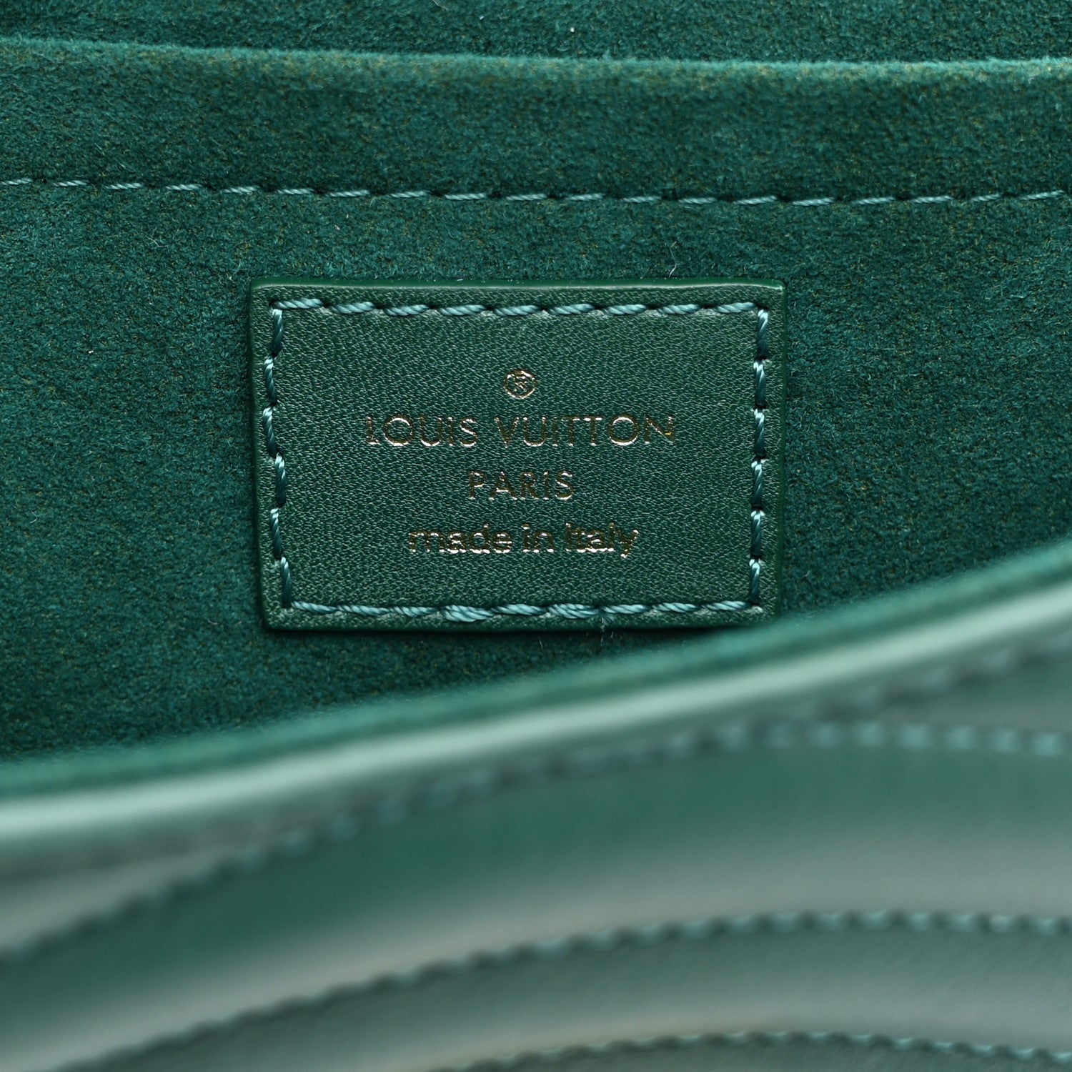 Louis Vuitton Calfskin New Wave Chain PM Emerald 6 of 11