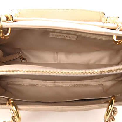 Chanel Caviar Quilted Grand Shopping Tote GST Beige Clair 5 of 23