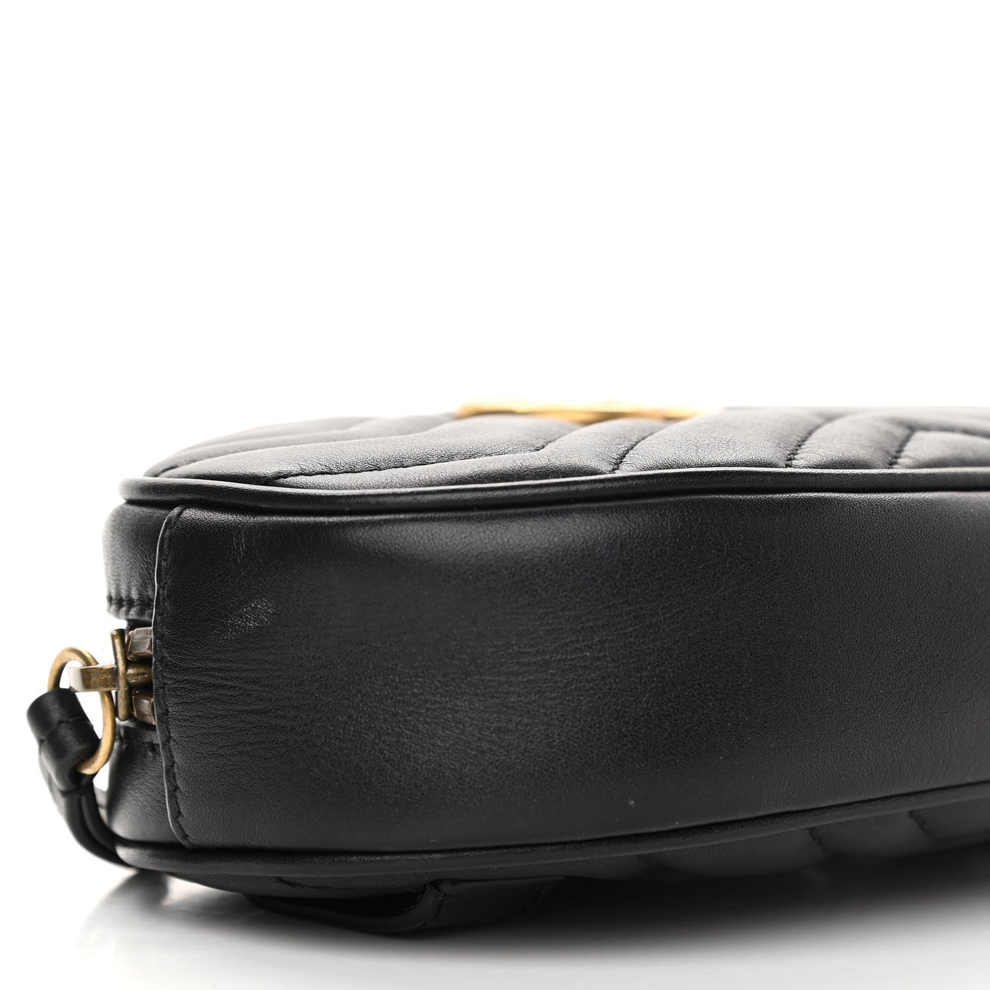 Calfskin Matelasse GG Marmont Belt Bag 75 30 Black