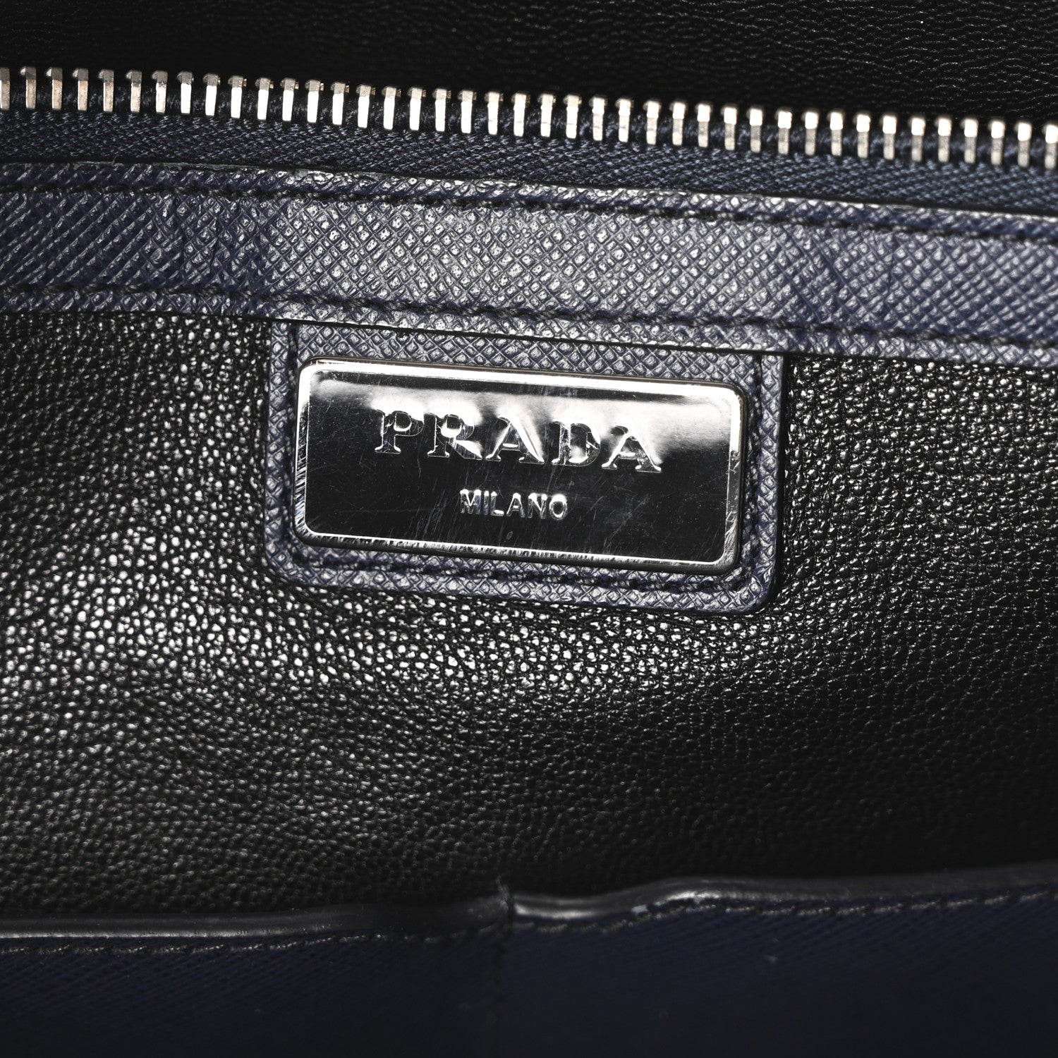 Prada Saffiano Travel Briefcase Bluette 6 of 10