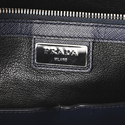Prada Saffiano Travel Briefcase Bluette 6 of 10