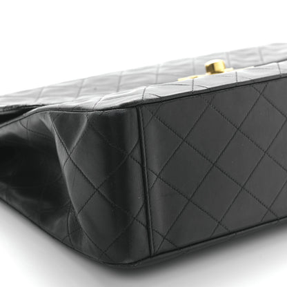 Chanel Lambskin Quilted XL Jumbo Single Flap Black 9 of 10