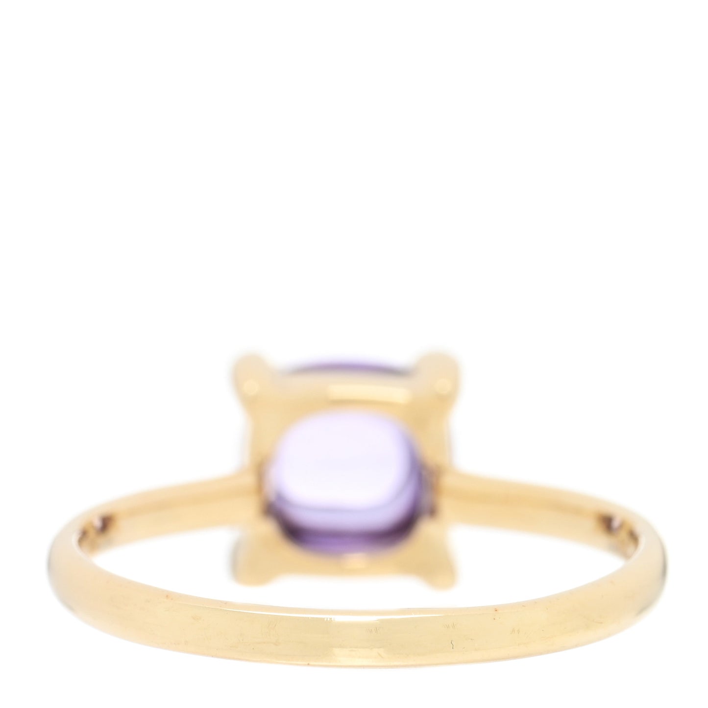 18K Yellow Gold Amethyst 7mm Paloma Picasso Sugar Stacks Ring 52 6