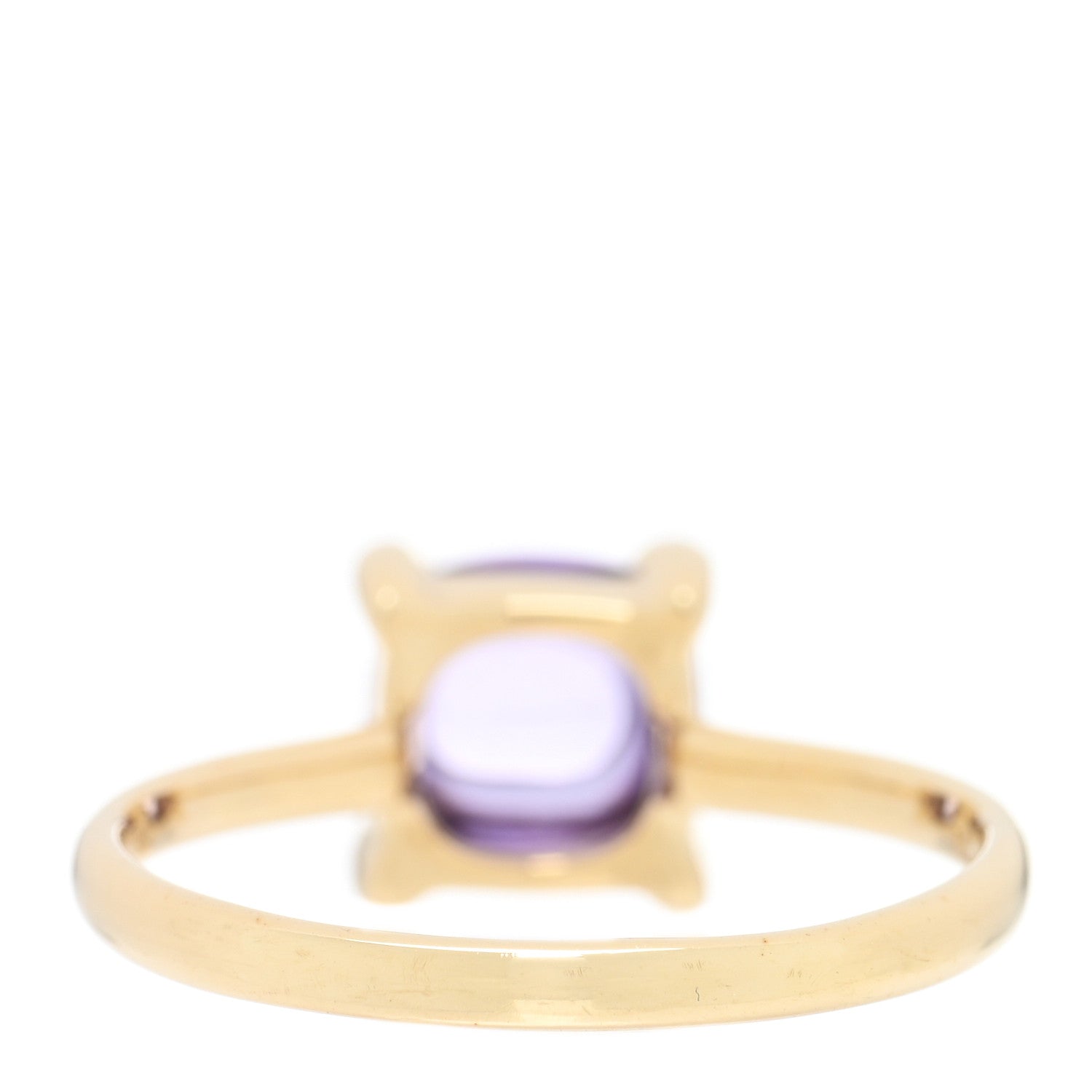 Tiffany 18K Yellow Gold Amethyst 7mm Paloma Picasso Sugar Stacks Ring 52 6 3 of 5