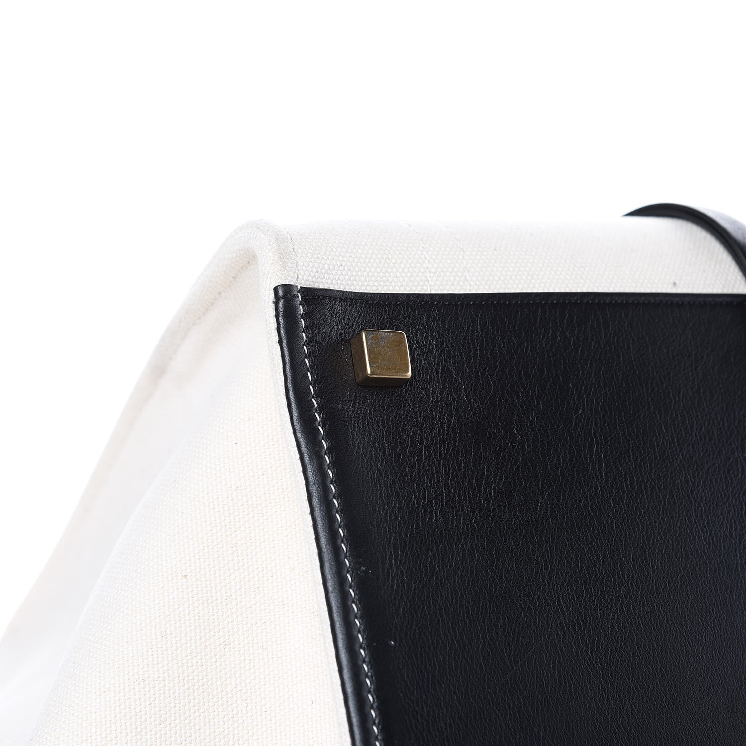 Celine Washed Canvas Medium Phantom Luggage White 7 of 14
