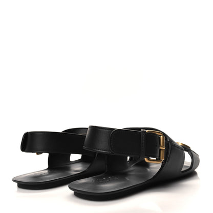 Gucci Calfskin Mens GG Marmont Sandals 11 Black 4 of 9