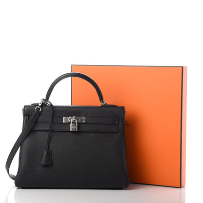 Hermes Togo Kelly Retourne 32 Black 11 of 11