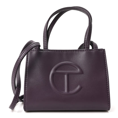 Telfar Vegan Leather Small Shopping Bag Eggplant 1 of 10