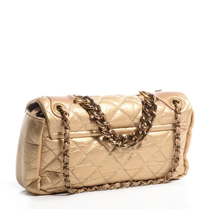 Chanel Calfskin Quilted Medium Pondichery Flap Gold 3 of 8