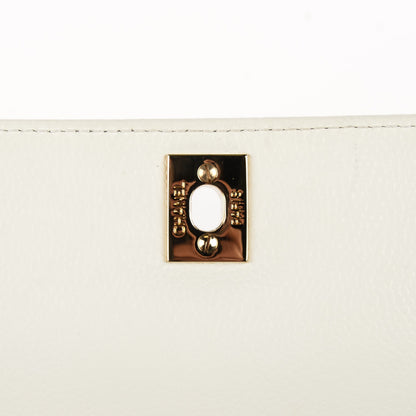 Chanel Caviar Jumbo Kelly Flap Bag White 6 of 8