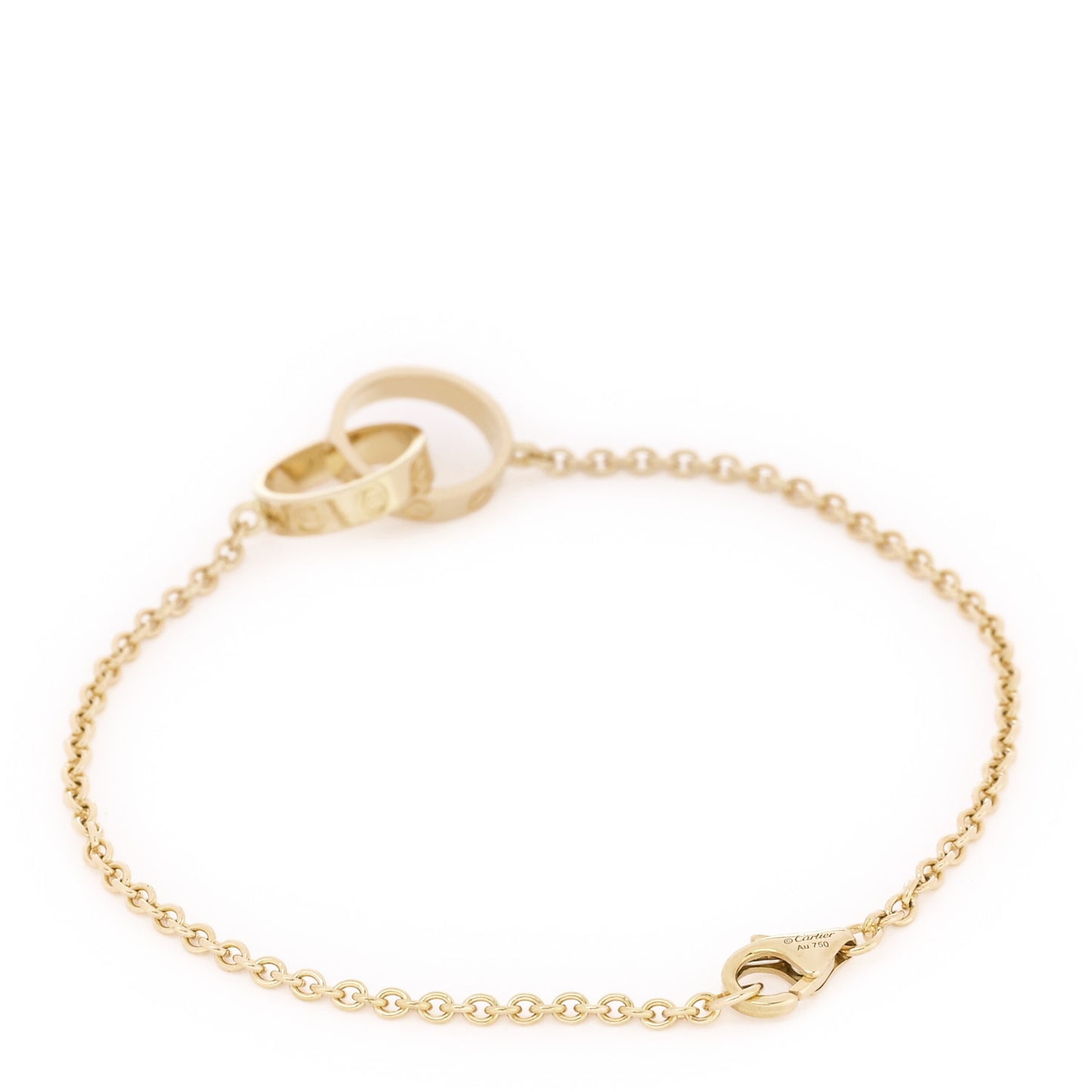 18K Yellow Gold Interlocking LOVE Bracelet