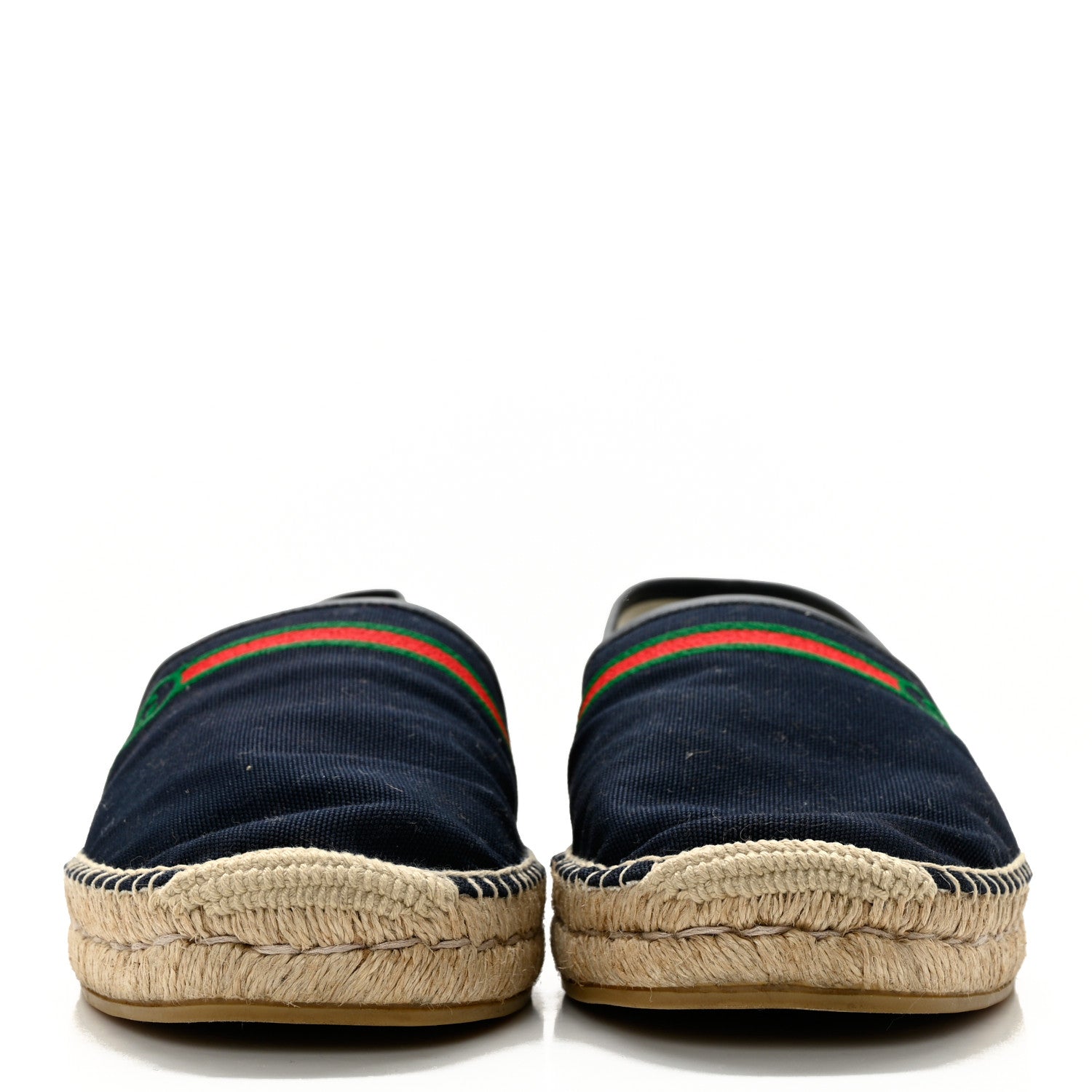 Gucci Terry Cloth Mens GG Monogram Espadrilles 9 Blue Red 2 of 11