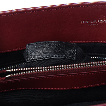 Saint Laurent Calfskin Y Quilted Monogram Medium Loulou Chain Satchel Palissandre 6 of 12