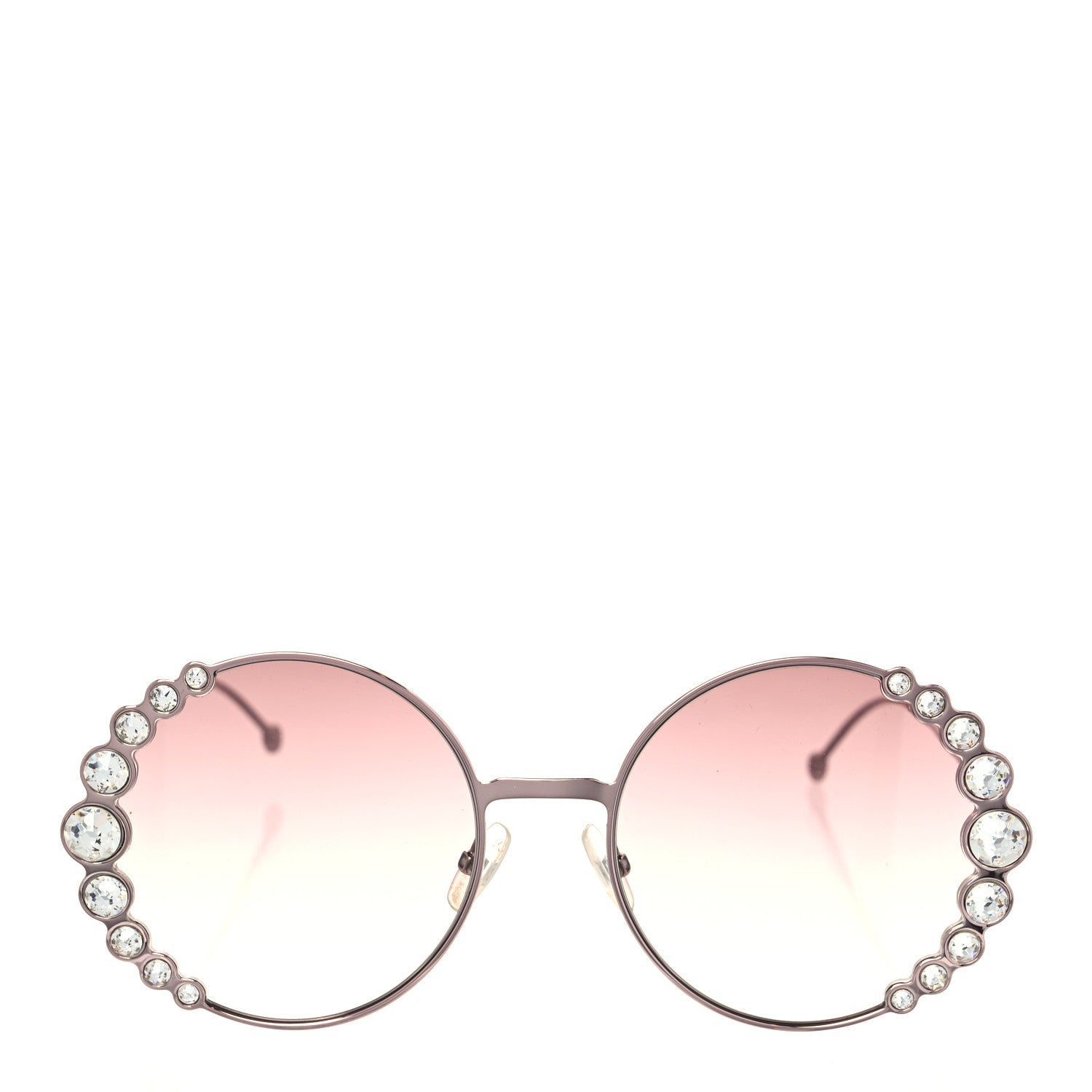 Fendi Crystal Round Sunglasses FF0324/S Rose 2 of 8
