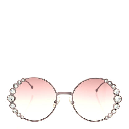 Fendi Crystal Round Sunglasses FF0324/S Rose 2 of 8