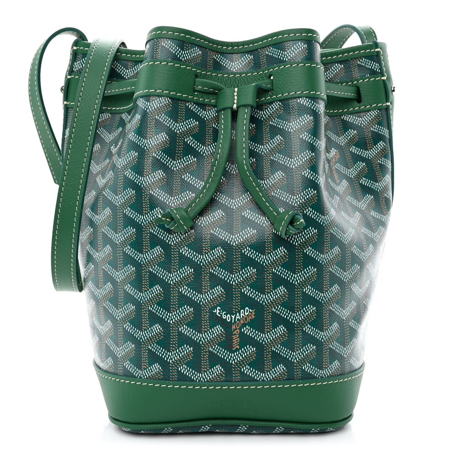 Goyard Goyardine Petit Flot Bucket Bag PM Green 1 of 9