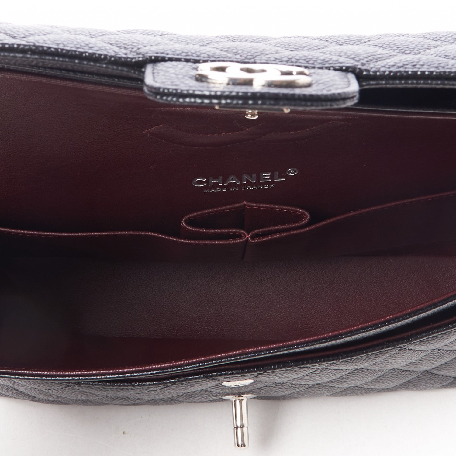 Chanel Caviar Quilted Medium Double Flap Black 6 of 9