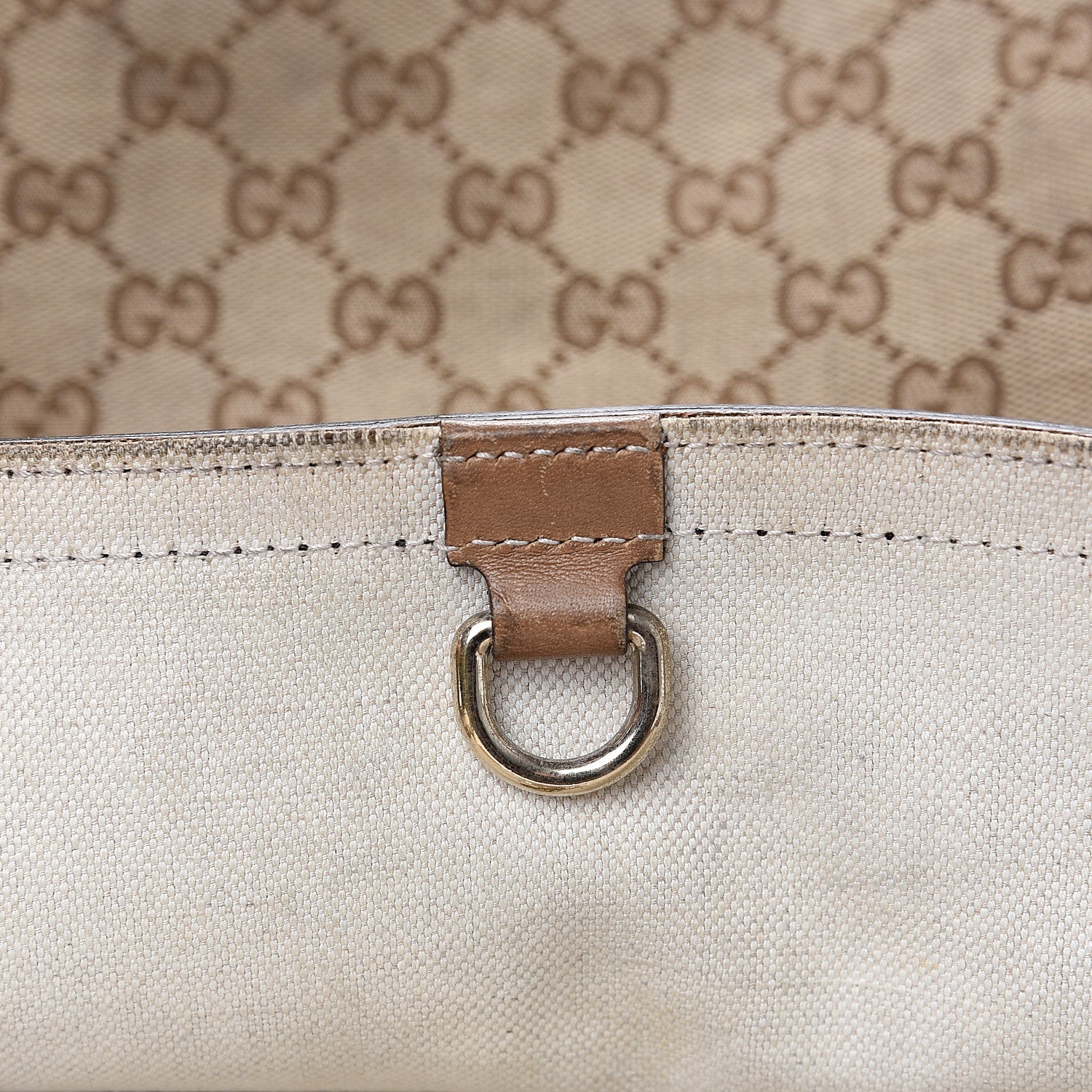 Gucci Monogram Large Craft Tote Light Brown 9 of 19
