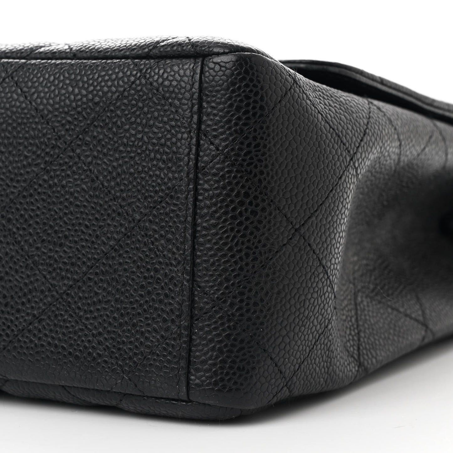 Caviar Quilted Maxi Single Flap Black
