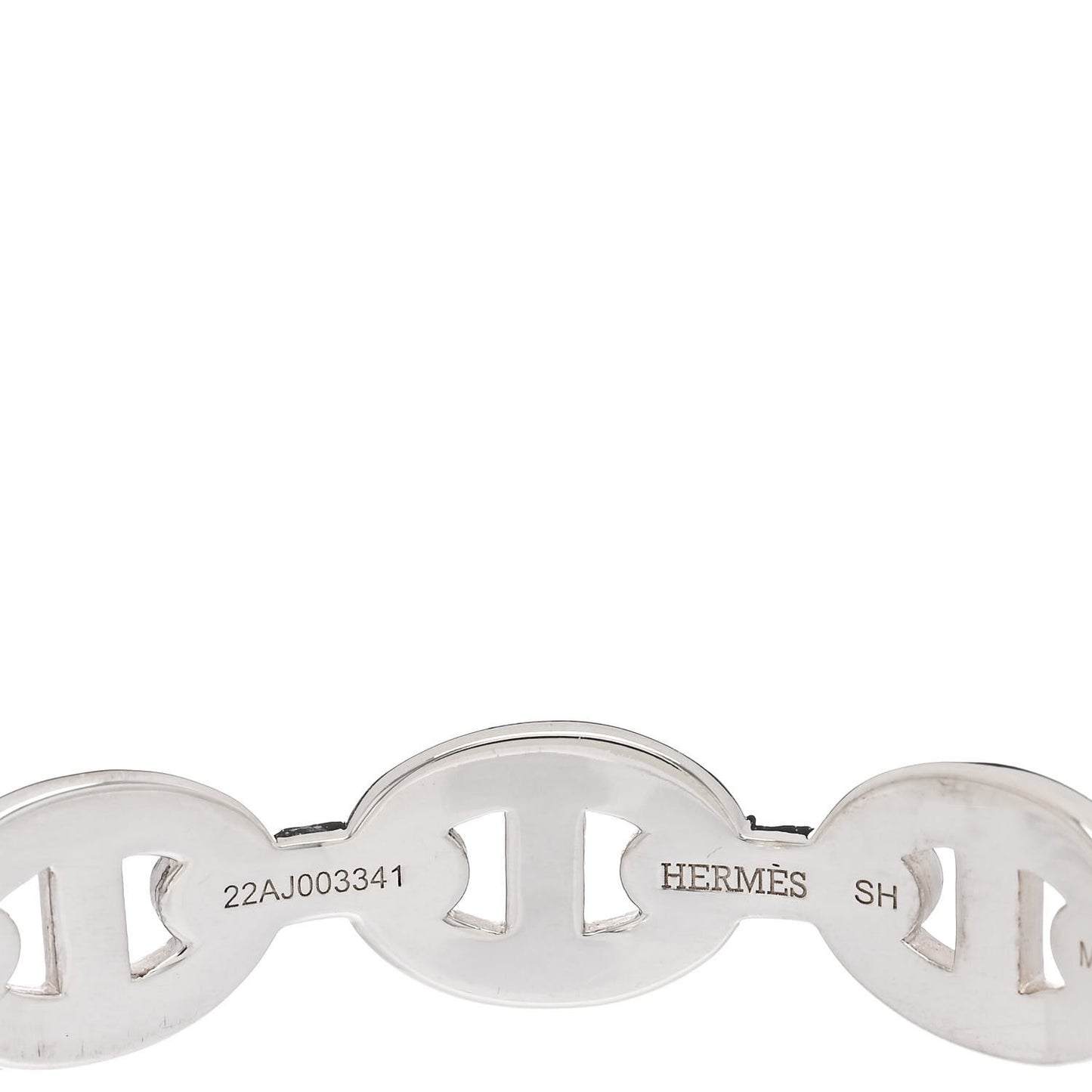 Sterling Silver MM Chaine d'Ancre Enchainee Cuff Bracelet SH