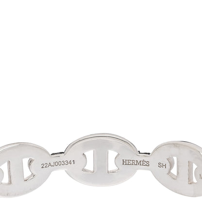Hermes Sterling Silver MM Chaine d'Ancre Enchainee Cuff Bracelet SH 3 of 6