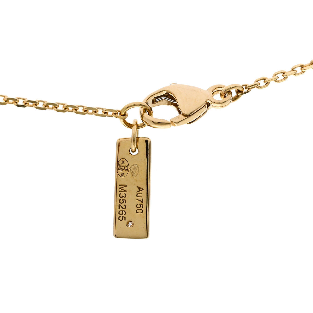 Messika 18K Yellow Gold Diamond Move Uno Pave Necklace 5 of 6