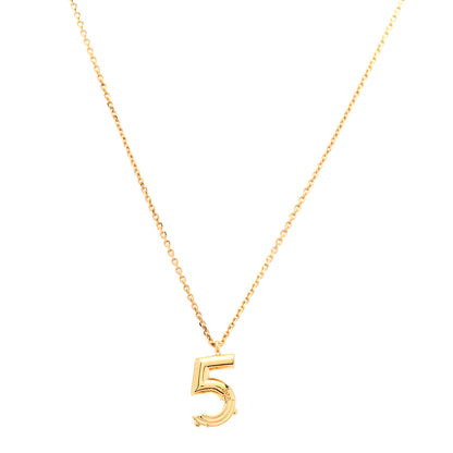Louis Vuitton Number 5 Pendant Necklace 4 of 6