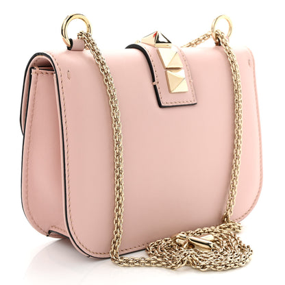 Valentino Garavani Vitello Small Glam Lock Rockstud Flap Poudre 3 of 13