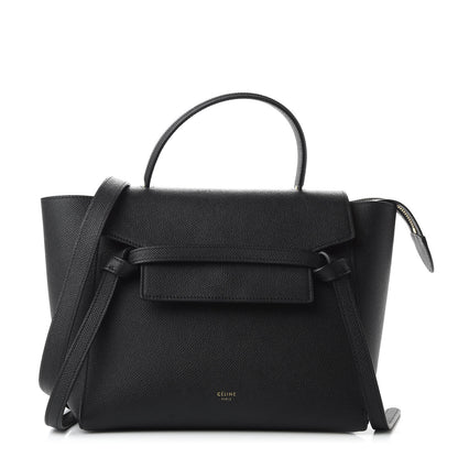 Celine Grained Calfskin Micro Belt Bag Black 1 of 9