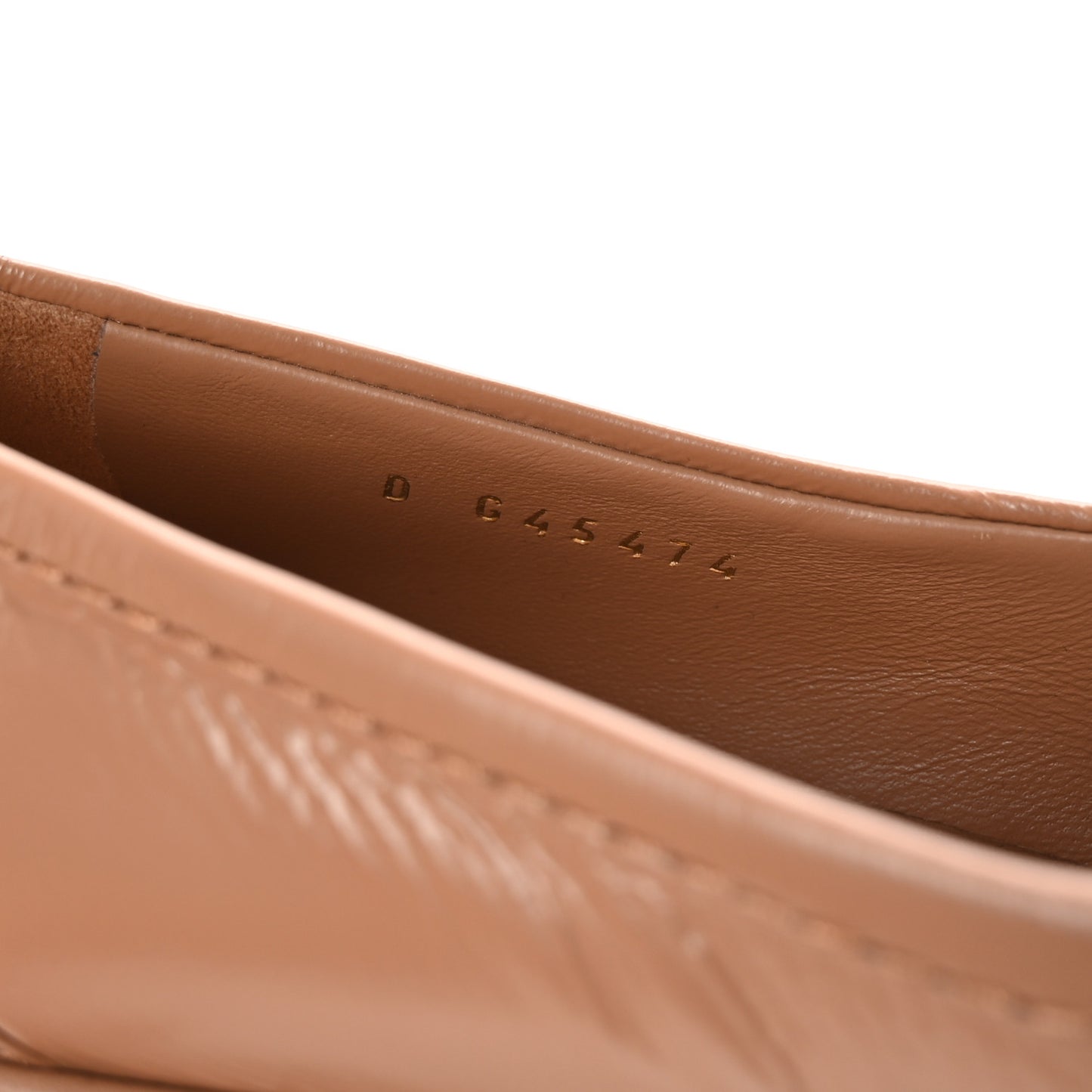 Crumpled Lambskin Quilted CC Turnlock Moccasins 39.5 Dark Beige