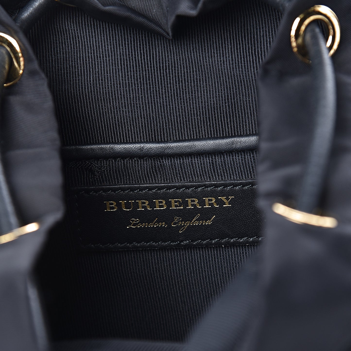 Nylon Small Rucksack Backpack Black