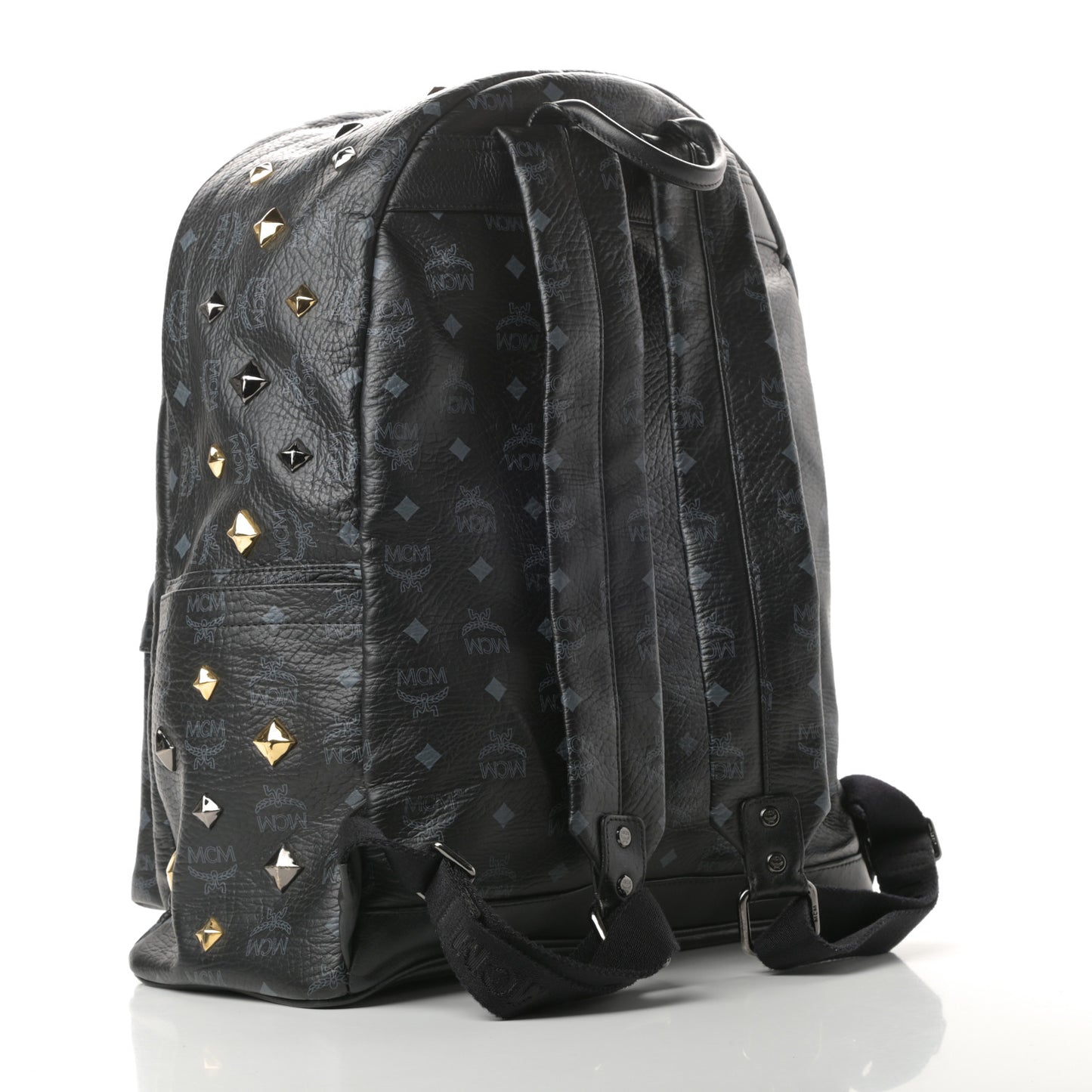 Visetos Medium Studded Stark Backpack Black