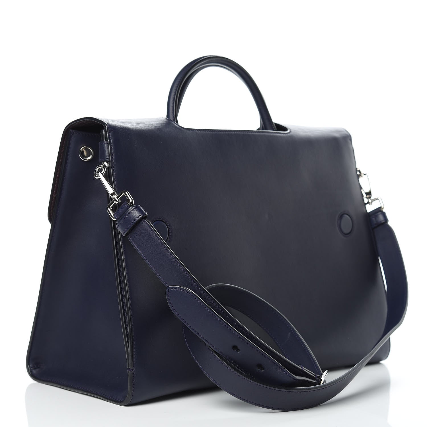 Christian Dior Calfskin Large Diorever Flap Navy 3 of 12