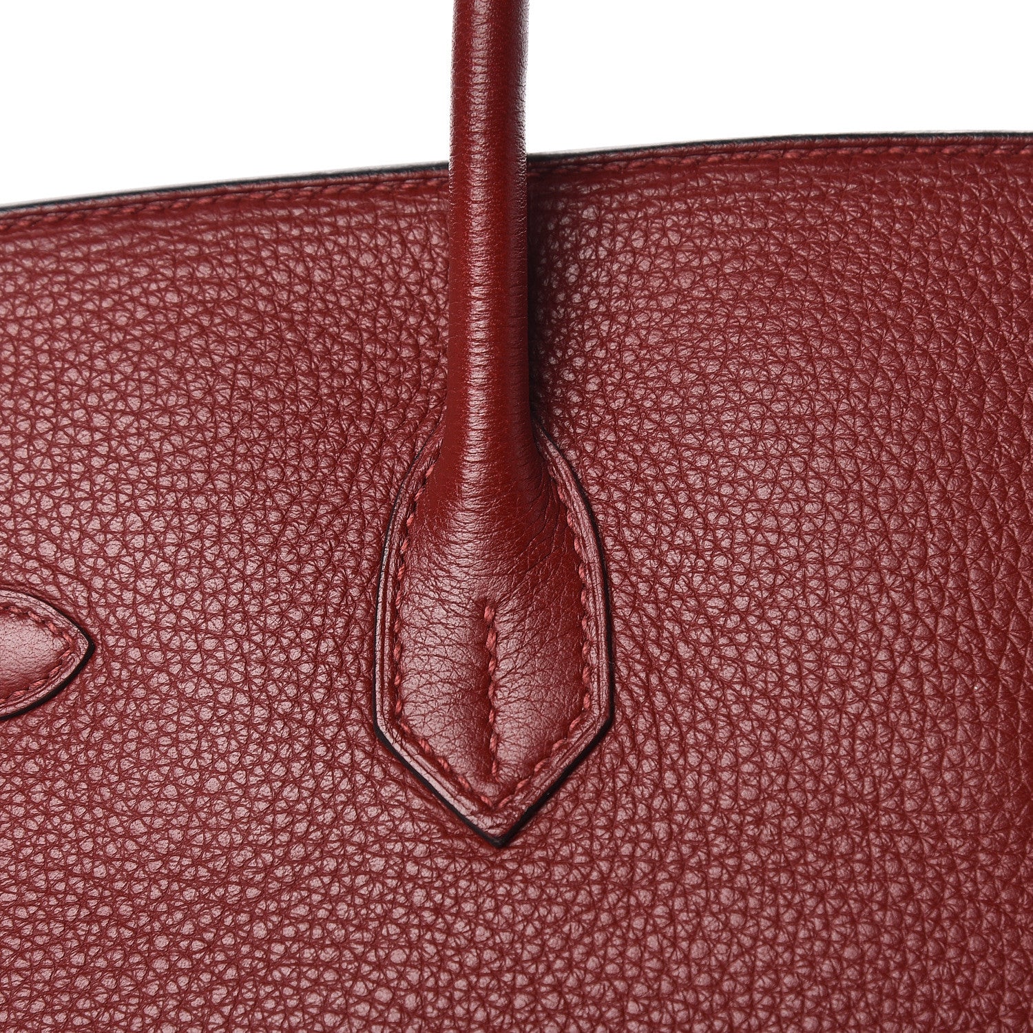 Hermes Taurillon Clemence Birkin 35 Rouge H 13 of 37
