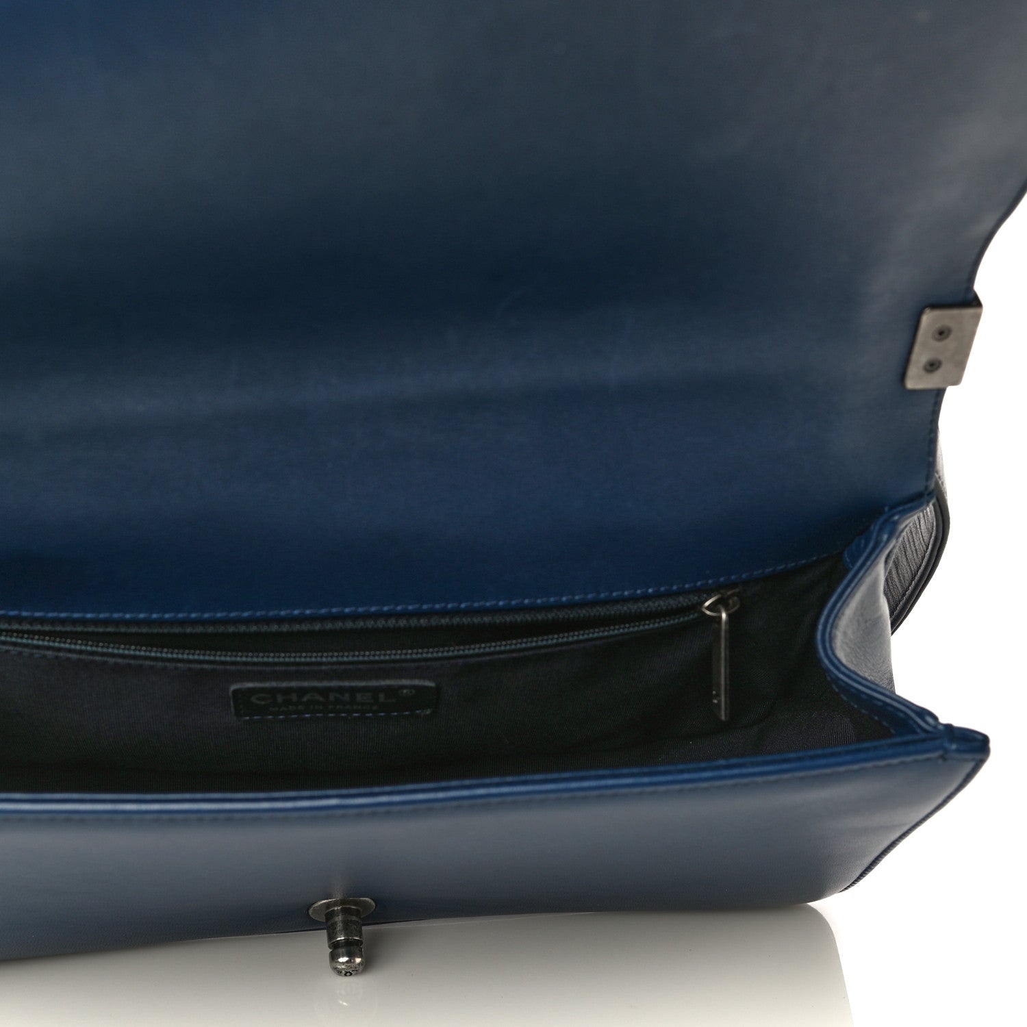 Chanel Lambskin Quilted New Medium Boy Flap Navy 5 of 17