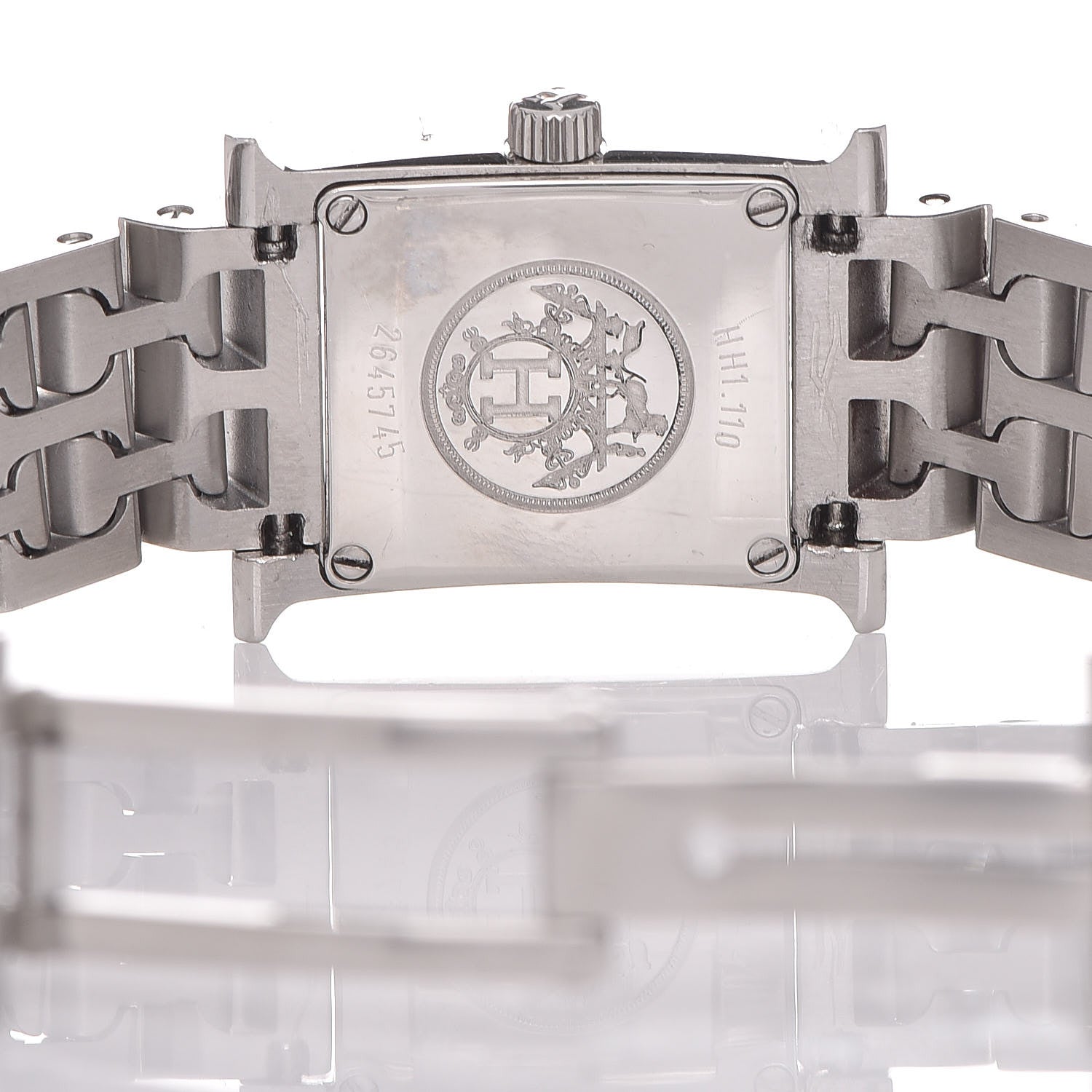 Hermes Stainless Steel 17.2mm Heure H Hour Quartz Watch 8 of 10