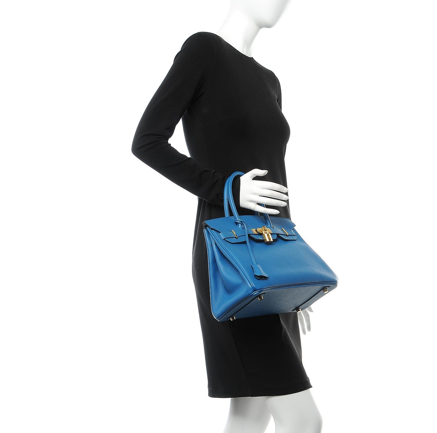 Epsom Birkin 30 Bleu Izmir