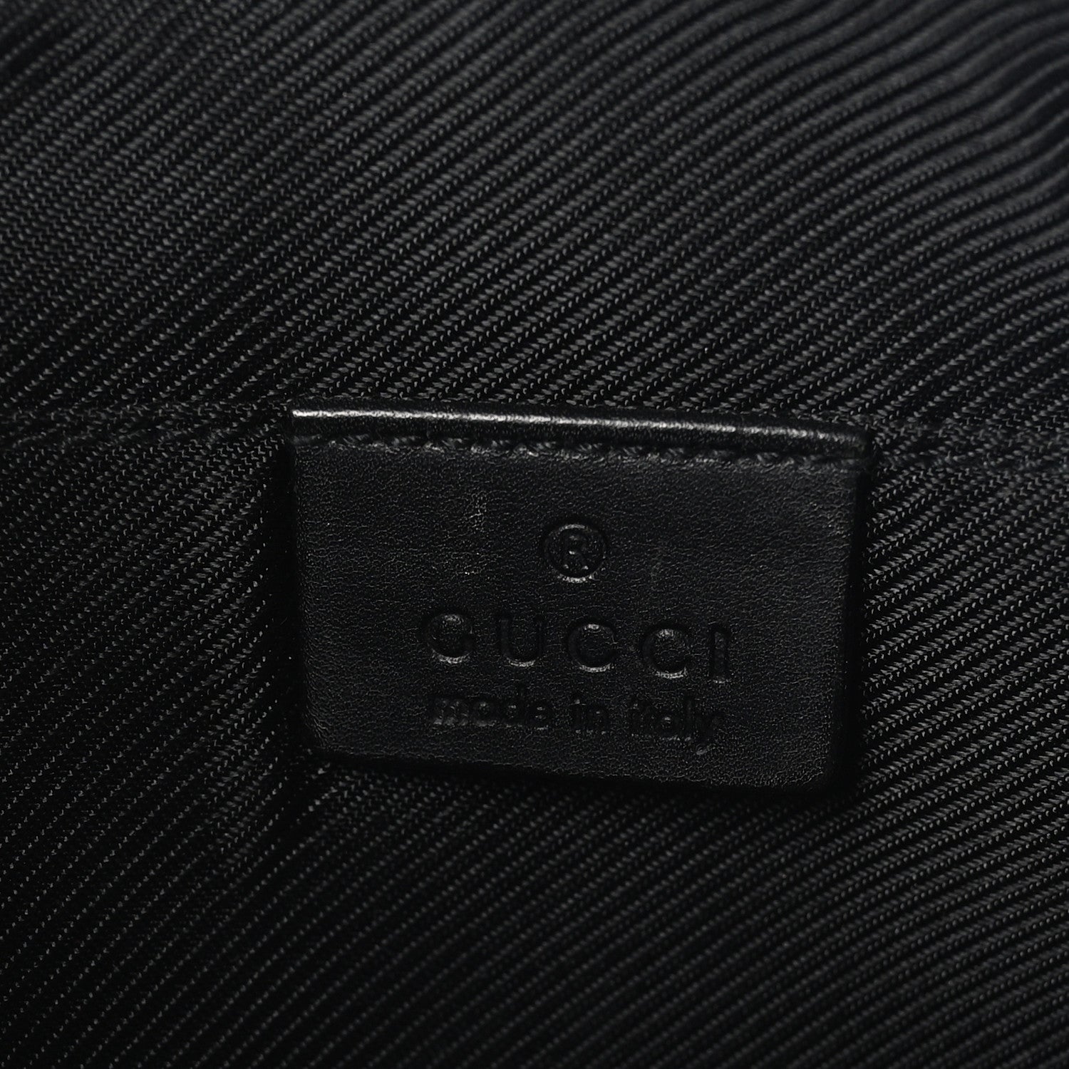 Gucci Denim Monogram Pochette Black 6 of 11