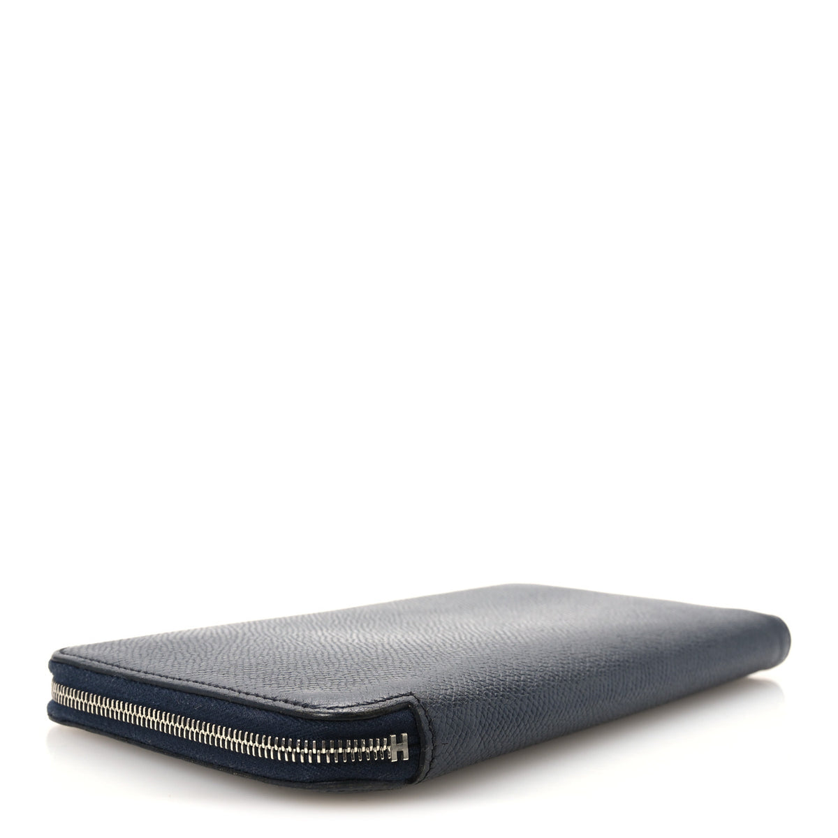 Epsom Silk'In Wallet Bleu Indigo Rouge De Coeur