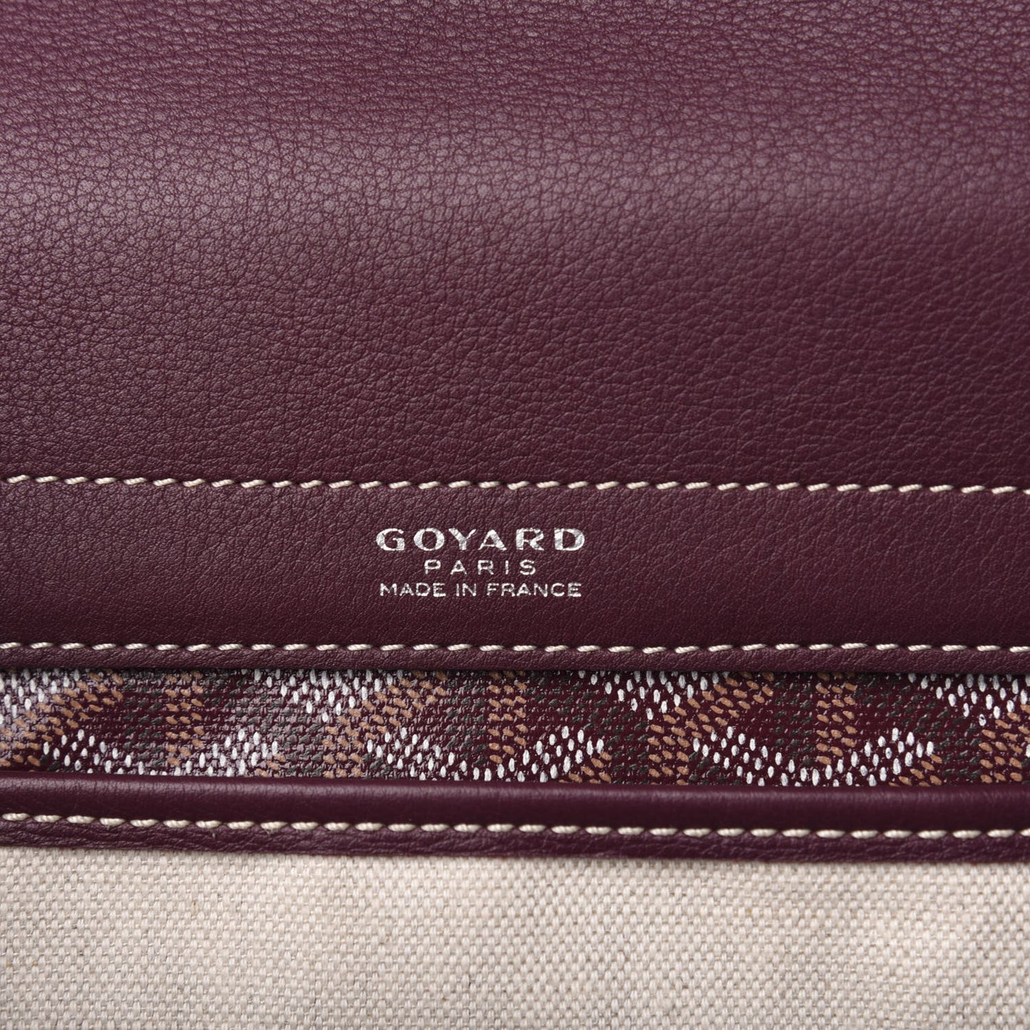 Goyardine Rouette PM Burgundy